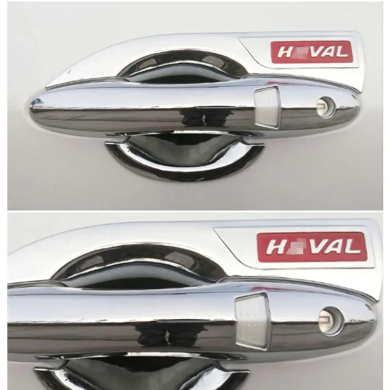 ABS покрытие дверная ручка Чаша Дверная ручка защитное покрытие Накладка для- Great Wall Haval H6 стайлинга автомобилей