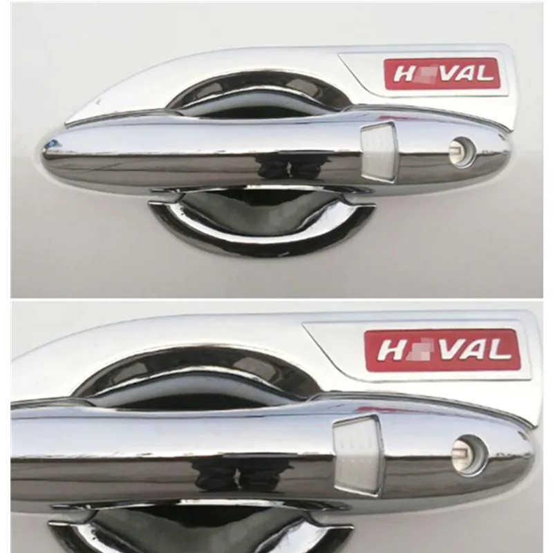 

ABS plating Door Handle Bowl Door handle Protective covering Cover Trim for 2017-2019 Great Wall Haval H6 Car styling