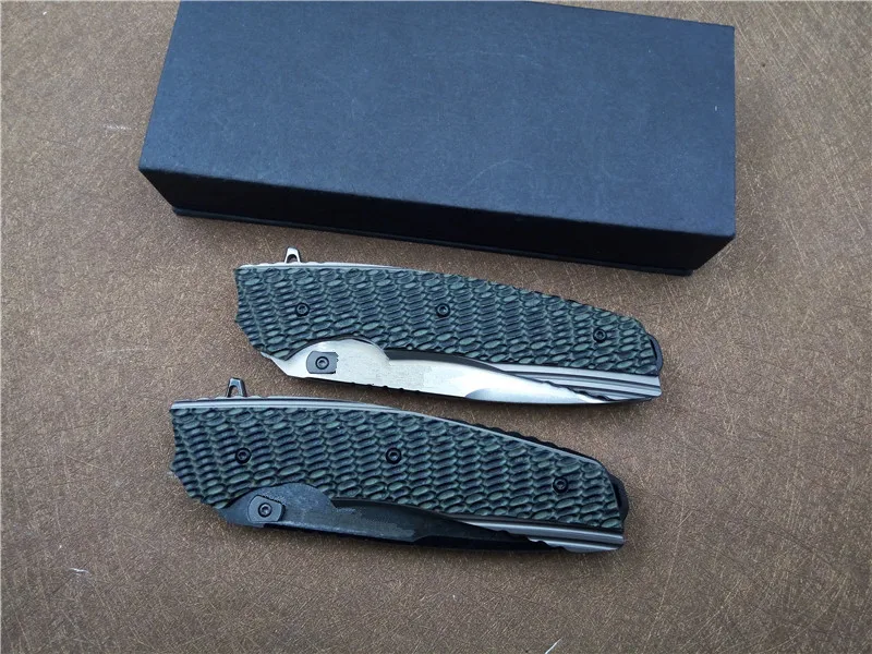Folding knife VenomII 9cr18 blade G10+steel handle utility knife hunting outdoor camping survival portable EDC knives