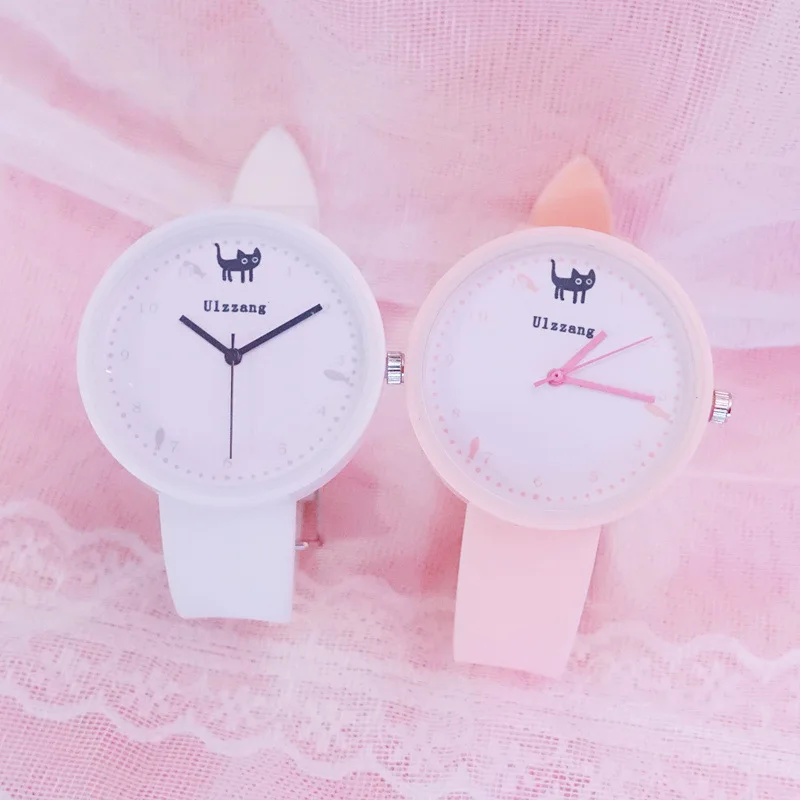 

2019 Fashion Simple Sweet Watch Women Cute Ladies Leisure Watches Silicone Women's Wristwatch Student Girls Unique Cool Watch