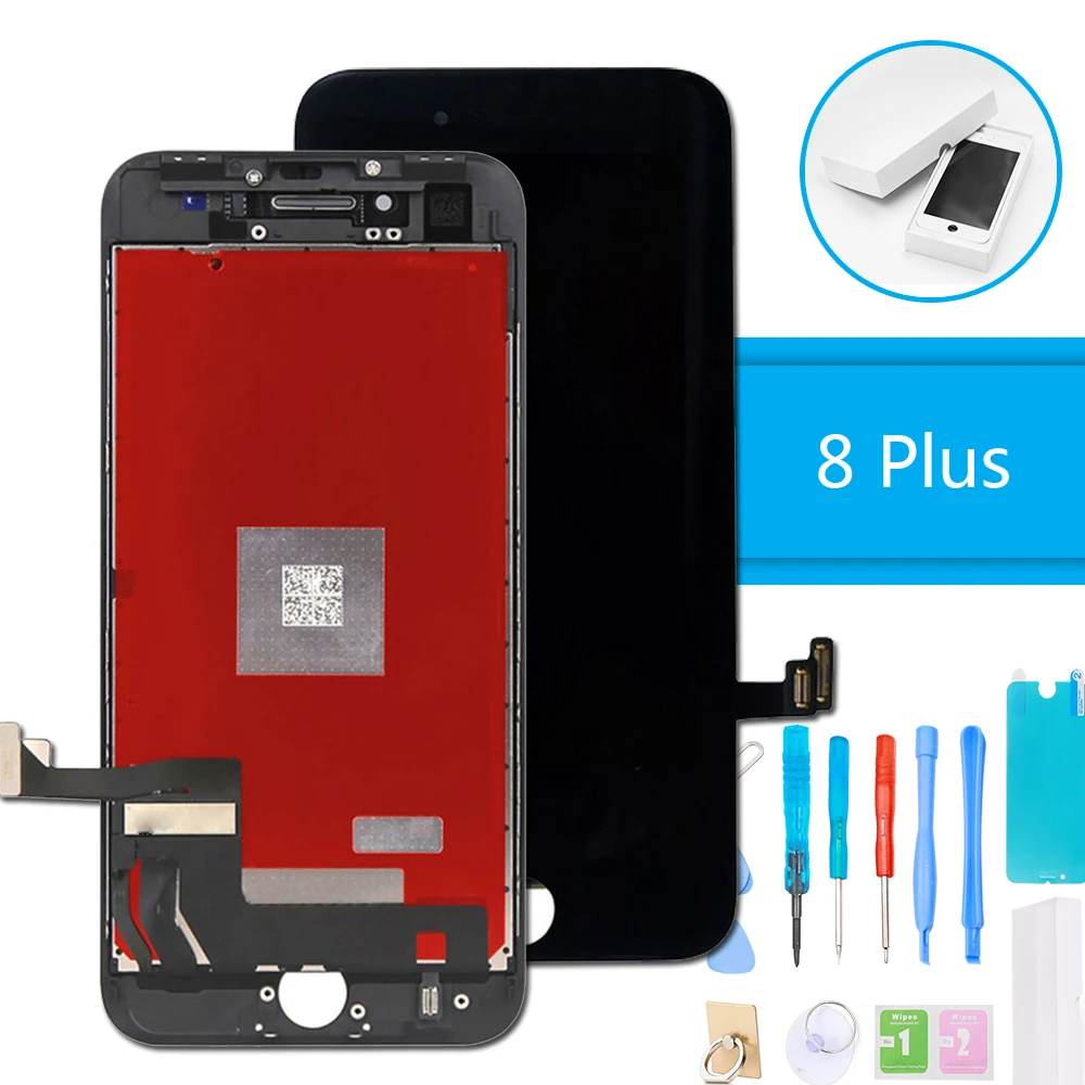 

Luxury Suit LCD Display for iPhone 8 Plus 3D Touch Screen Digitizer Assembly for iPhone 8 Screen Replacement + Repair Tools Gift