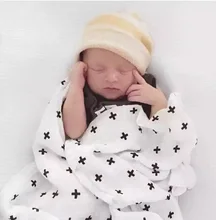 110 100cm Muslin font b swaddle b font blankets baby blanket 8 designs to choose