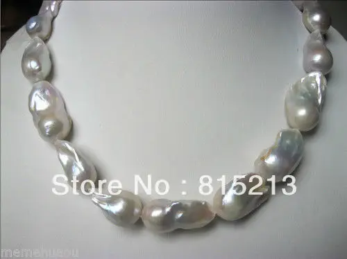 

FREE SHIPPING>@@> N627 south sea white pearl necklace