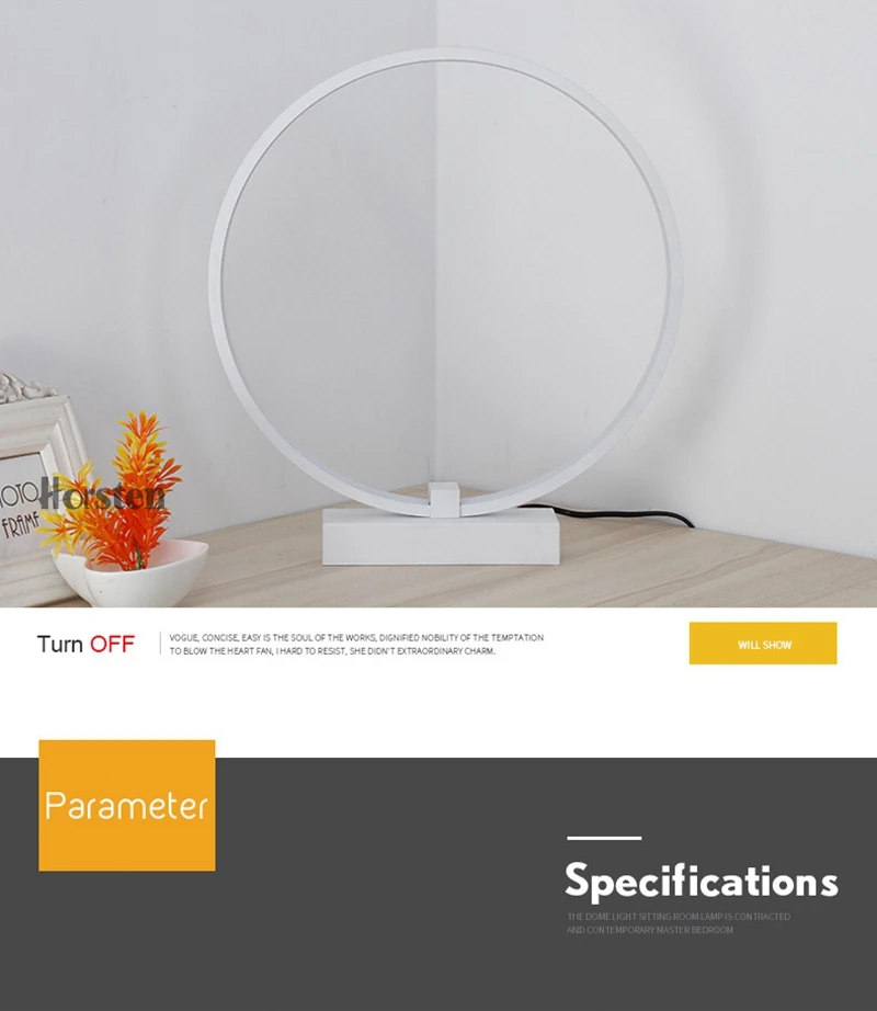 Modern Dia40cm 36W LED Table Lamp For Bedroom Living Room Desk Table Lamps Minimalist Bedroom Bedside Lamp AC 220V (11)