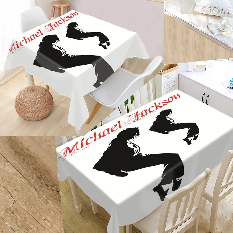 

Shunqian Custom Michael Jackson Tablecloth Square /Rectangular Tablecloth For Wedding Table Cloth Cover TV Covers Tea Tablecloth