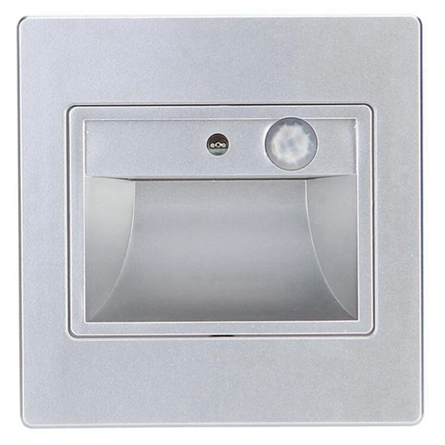 KZKRSR 1.5W PIR motion sensor led stair lights infrared human body induction With Light sensor recessed steps ladder wall lights