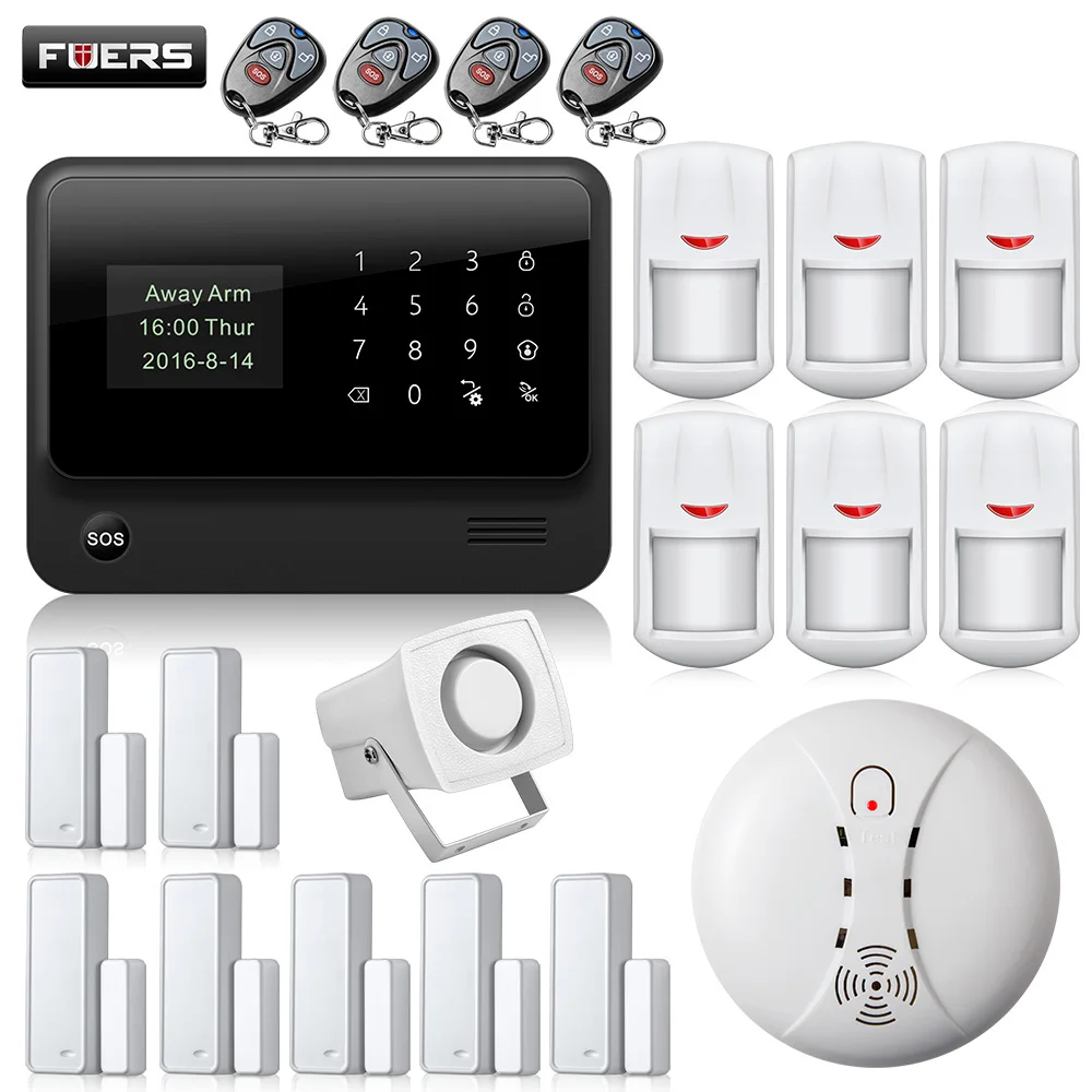 

Wifi Alarm System 2.4G WiFi GSM Touch Keypad Wireless GSM Autodial DIY Alarm Security System Burglar Home Security Alarm System