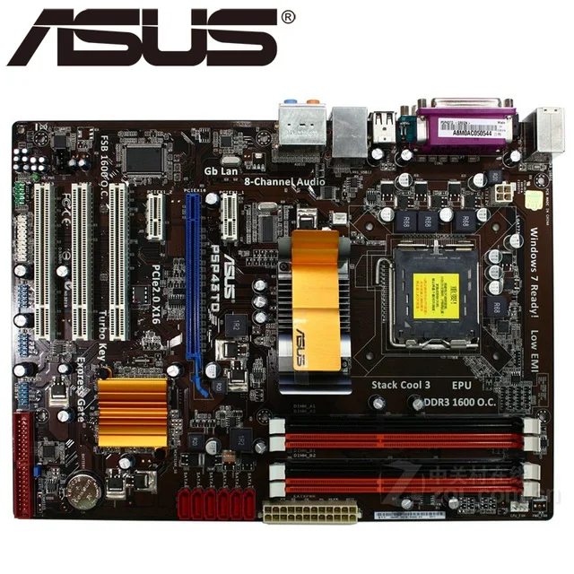 #^Special Price ASUS P5P43TD original motherboard DDR3 LGA 775 16GB USB2.0 for Q8200 Q8300 cpu P43 Desktop motherborad