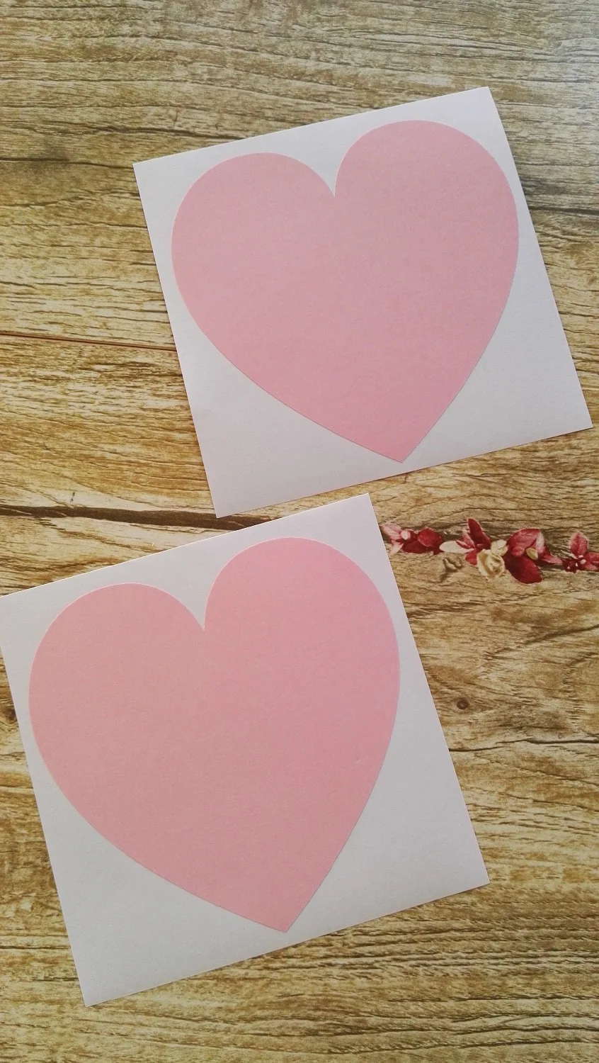 

12cm Extra Large Light pink Heart Sticker
