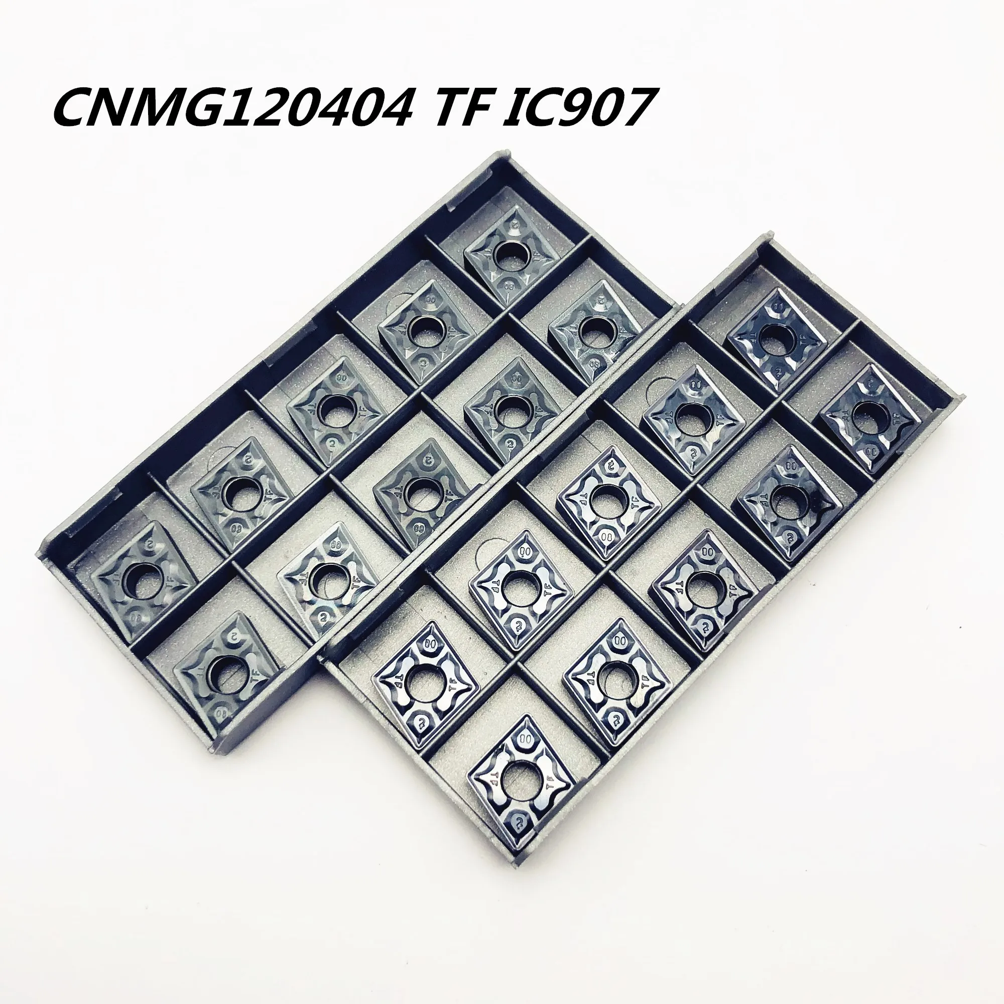 

20PCS Carbide tool CNMG120404 TF IC907 high quality metal turning lathe tool CNMG120404 CNC machine tool parts milling cutter