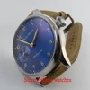 Parnis 44mm bleu et grand main Mécanique à remontage 6497 Hommes de Montre ► Photo 3/6