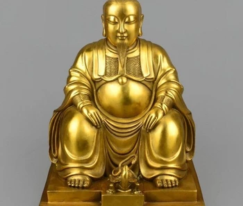 

Chinese Brass Warrior Basaltic Snake Turtle XuanTian ZhenWu Emperor God Statue