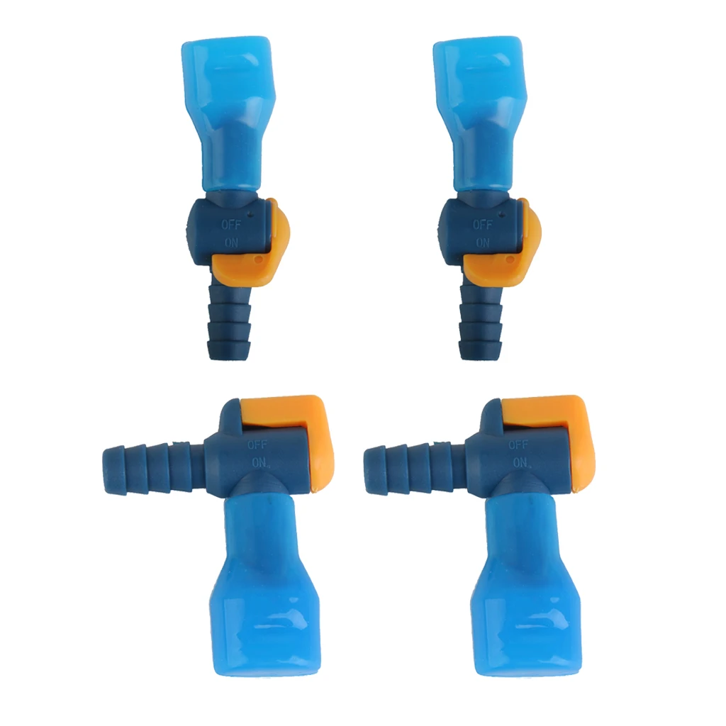 

4pcs/set Replacements Water Bladder Bag Pipe Bite Valve Nozzle with Switch Essential Accessory for Camping Hiking Cycling