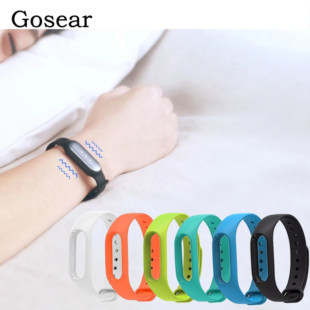 Сменный ремешок Gosear из ТПУ для наручных смарт часов Xiaomi Xiomi Xiao Mi Band Miband 2 Band2|bracelet for