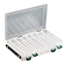 14 отсек Коробка для рыболовных снастей пластиковая прозрачная рыболовная приманка крючок Приманка чехол для хранения Коробка для ловли карпа рыболовные снасти аксессуары
