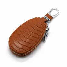 Новые мужские и женские бумажники с брелком для ключей из коровьей кожи тисненый змей ключница для карт на молнии чехол для ключей Органайзер сумка для денег смарт