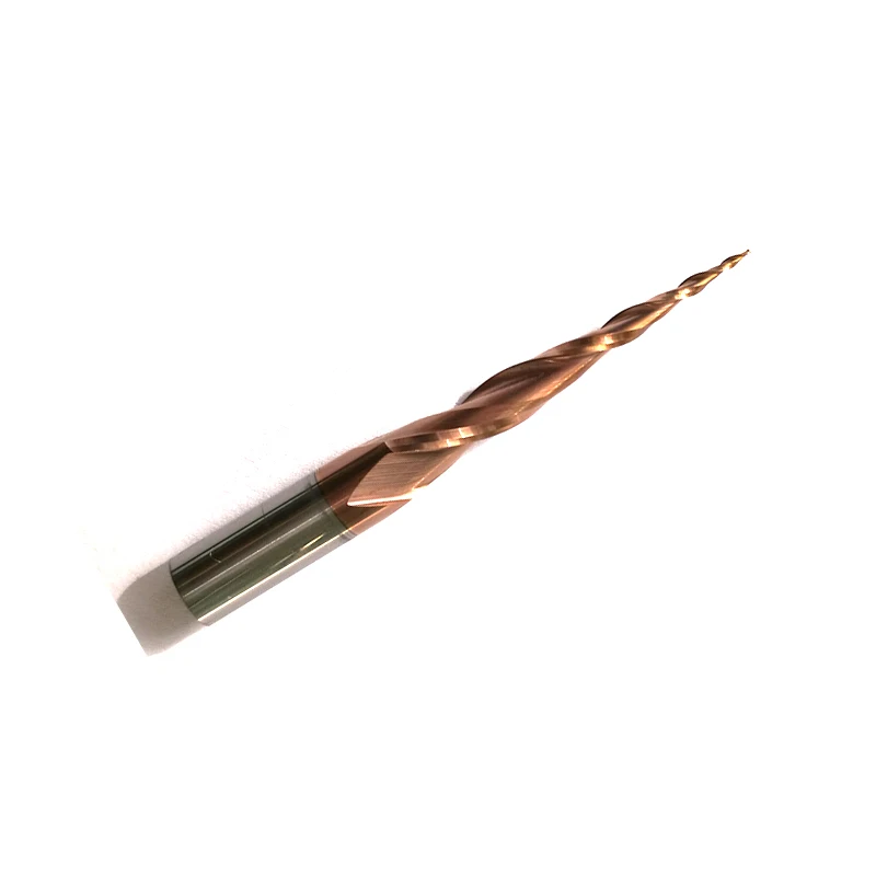 

1pc R0.25*D6*30.5*50L*2F HRC55 Tungsten solid carbide Coated Tapered Ball Nose End Mill taper and cone endmills