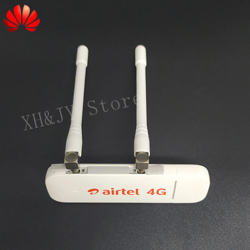 

Unlocked Huawei E3372 E3372h-607 150Mbps 4G LTE USB Modem Dual Antenna Port + 2pcs CRC 4G Antenna