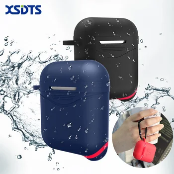 

XSDTS Silicone Case For Apple Airpods 1 2 Earphone Case Charging Cases Cover Glow in the Dark With Dust Plug