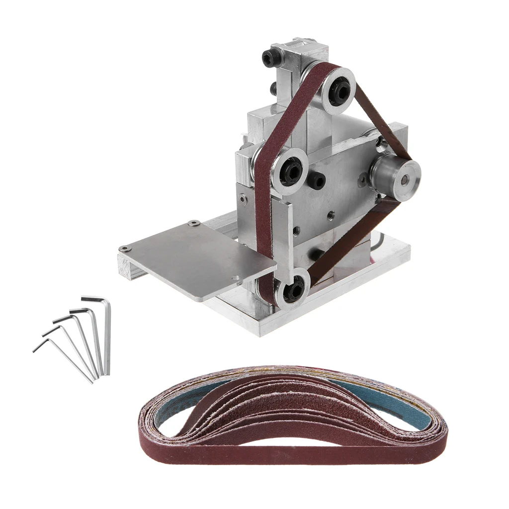 

220-240V Multifunctional Mini Electric Belt Sander Electric Grinder DIY Polishing Grinding Machine Cutter Edges Sharpener
