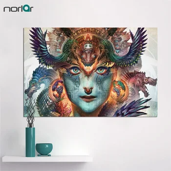 

Home Decor Wall Art Canvas Painting Wall Pictures For Bedroom Quadro Cuadros Decoration Dharma Dragon No frame