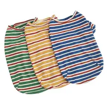 Полосатый свитер для домашних животных, хлопковое базовое пальто, большие размеры, полосатая одежда из чистого хлопка, пижамы, пальто для собак, костюмы, рубашки