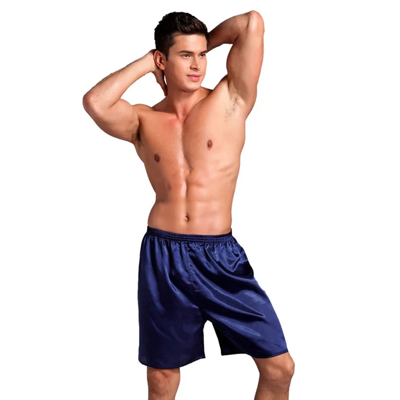Flash Sale 2019 summer Shorts For Men loose Satin silk shorts Man solid color casual Trunks Summer Beach shorts plus size 3xl-5xl