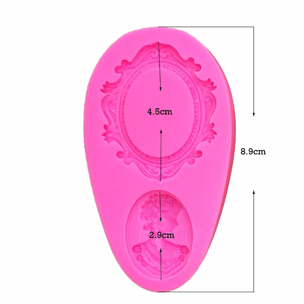 Пищевая силиконовая форма 3D рамка, инструменты для украшения тортов из мастики, силиконовая форма для мыла, силиконовая форма для торта T0486