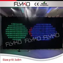 3* м 8 м выставочный фон красивое изображение дисплей светодио дный светодиодный сценический занавес