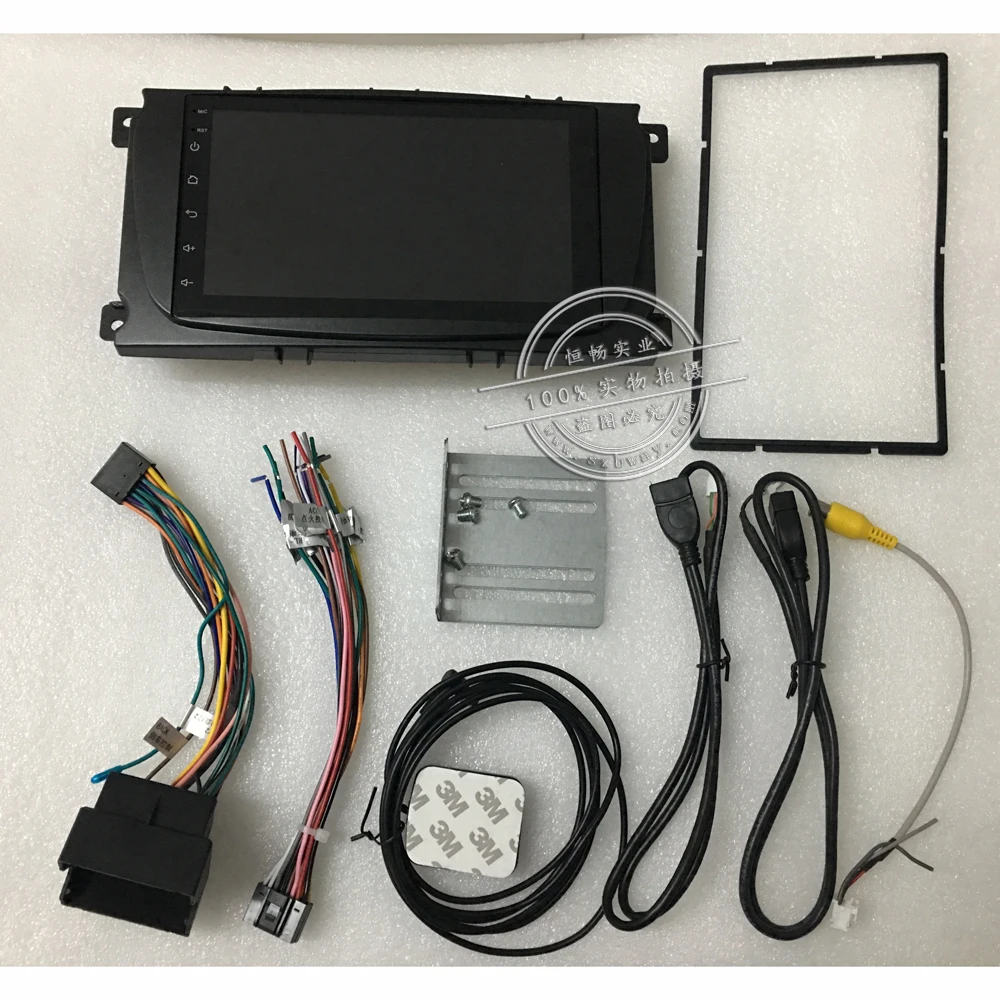 Top HANGXIAN 2 din Android 8.1 car radio auto products for Ford Focus 2 mondeo Kuga C max 2007-2011 car dvd player car accessaries 5