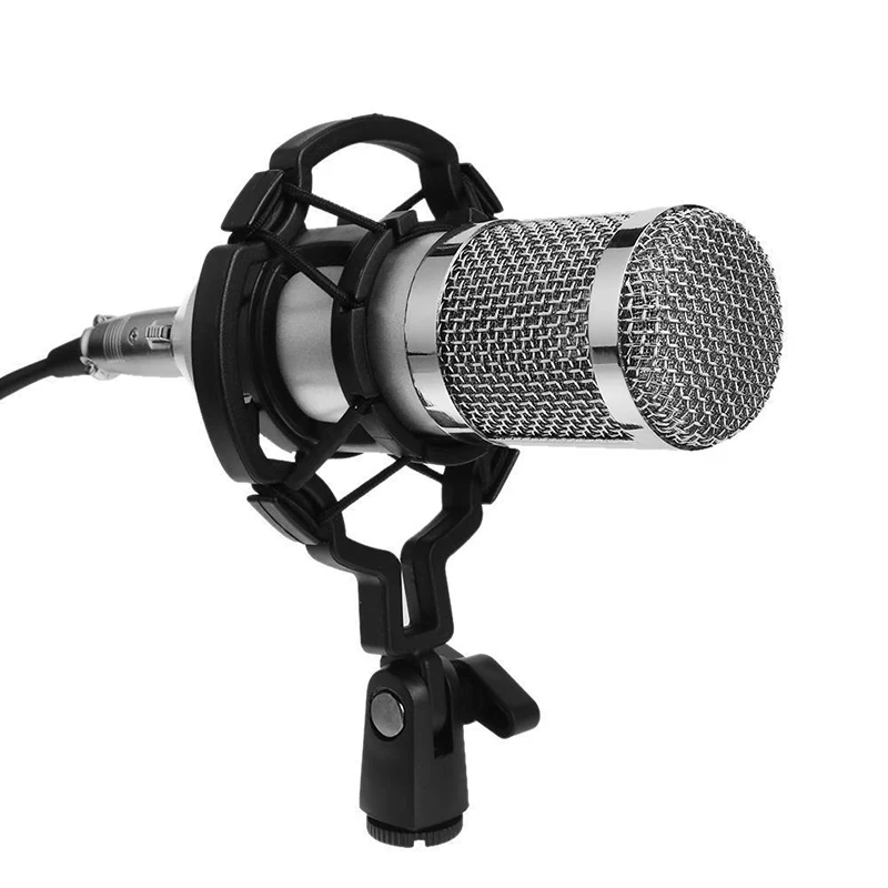Профессиональный конденсаторный микрофон с анти-амортизатор студийная запись проводной микрофон многофункциональное совещание интервью микрофон