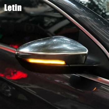 

Letin For VW MK6 Golf GTI 6 R line rearview Side Mirror scroll Dynamic blinker Flow LED Turn Signal Light