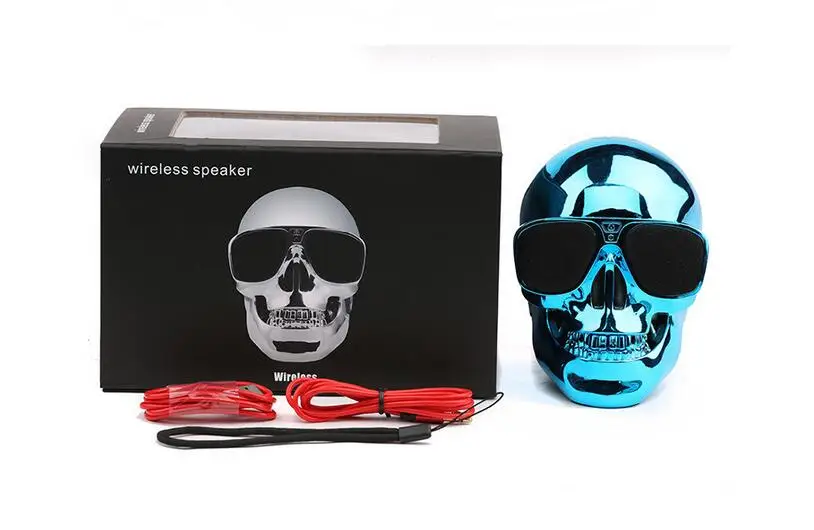 Newest Skeleton Fashion Cool Skull Bluetooth Wireless Active Audio