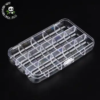 

Plastic Bead Storage Containers, 15 Compartments, Rectangle, Clear, 15x9.2x2.5cm