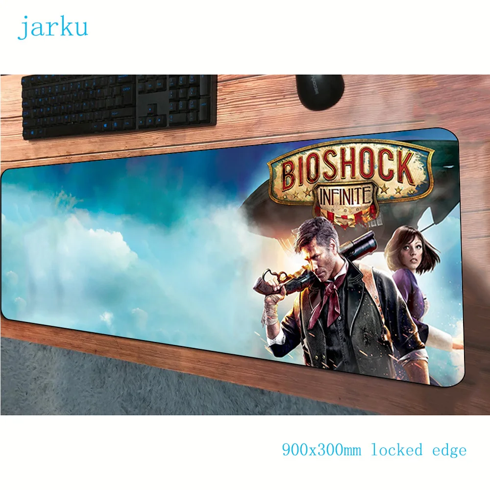 Коврик для мыши bioshock 900x300 мм коврик для мыши 3d компьютерный Коврик Для Мыши игровые аксессуары милые большие игровые коврики и чехлы игры pc gamer
