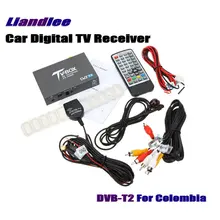 Автомобильный цифровой ТВ-ресивер Liandlee, DVB-T2, мобильный HD tv Turner Box, антенна RCA HDMI, высокая скорость/модель DVB-T2-T337