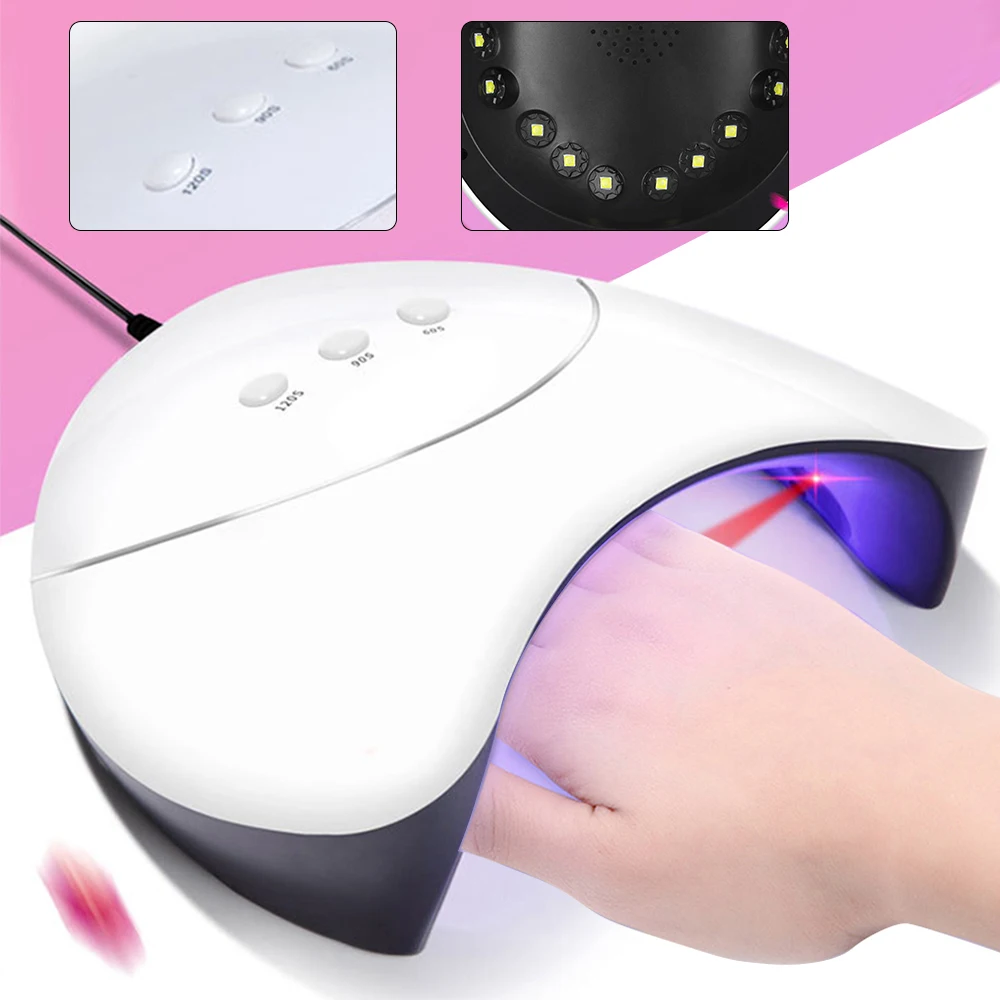 

UV LED Nail Lamp for Gel Varnish Polishing Nail Dryer Lamp for Nails USB Cable Nail Art Apparatus for Manicure Drying Machine