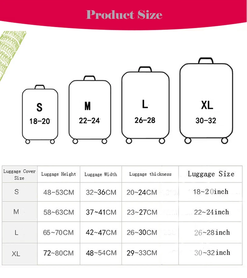 Защитная крышка багажника Чемодан Эластичный Защитный чехол тележка чехол пылезащитный чехол для 18-32 дюймов дорожные аксессуары