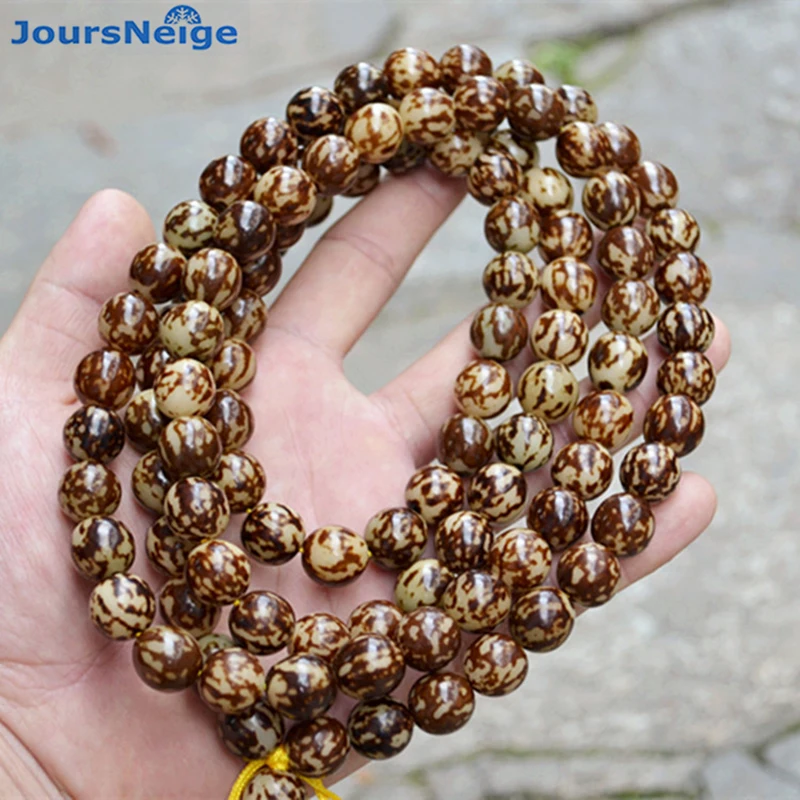 JoursNeige маленький цветок корень тигра Bodhi браслеты 108 буддийские бусы молитва