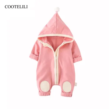 

COOTELILI 60-90cm Fashion Autumn Winter Newborn Baby Boys Girls Clothes Fleece Romper Jumpsuit Costume Long Sleeve Cute Suit