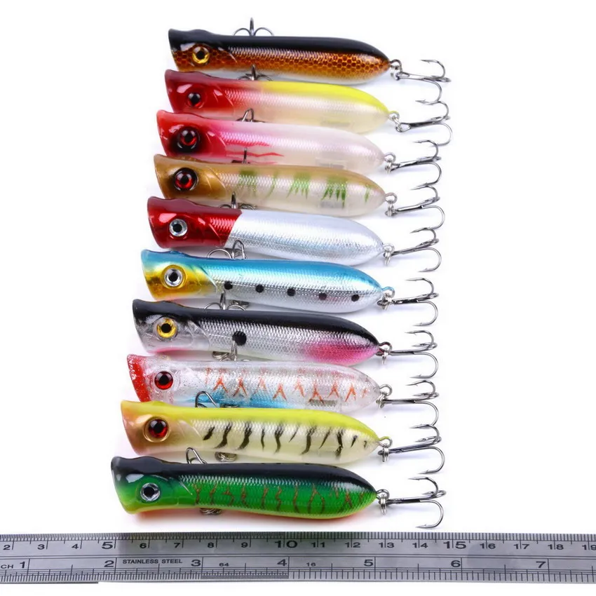 10 unids/set 3D ojos realista de señuelo de Pesca ganchos de Pesca pescado Popper señuelos Wobbler Isca Artificial cebo duro Swimbait colores mezclados 10 unids/set 3D ojos realista de señuelo de Pesca ganchos de Pesca pescado Popper señuelos Wobbler Isca Artificial cebo duro Swimbait colores mezclados