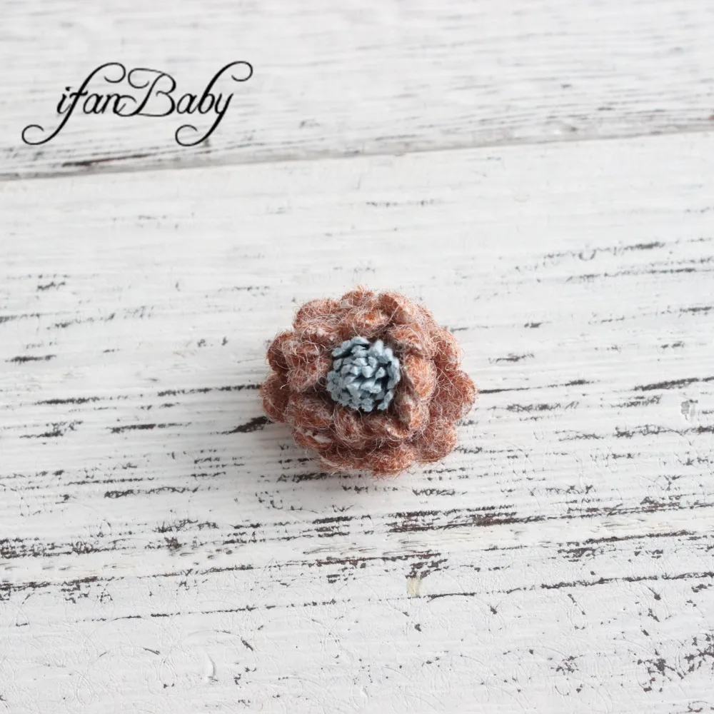 wool felt Craft flowers (5)