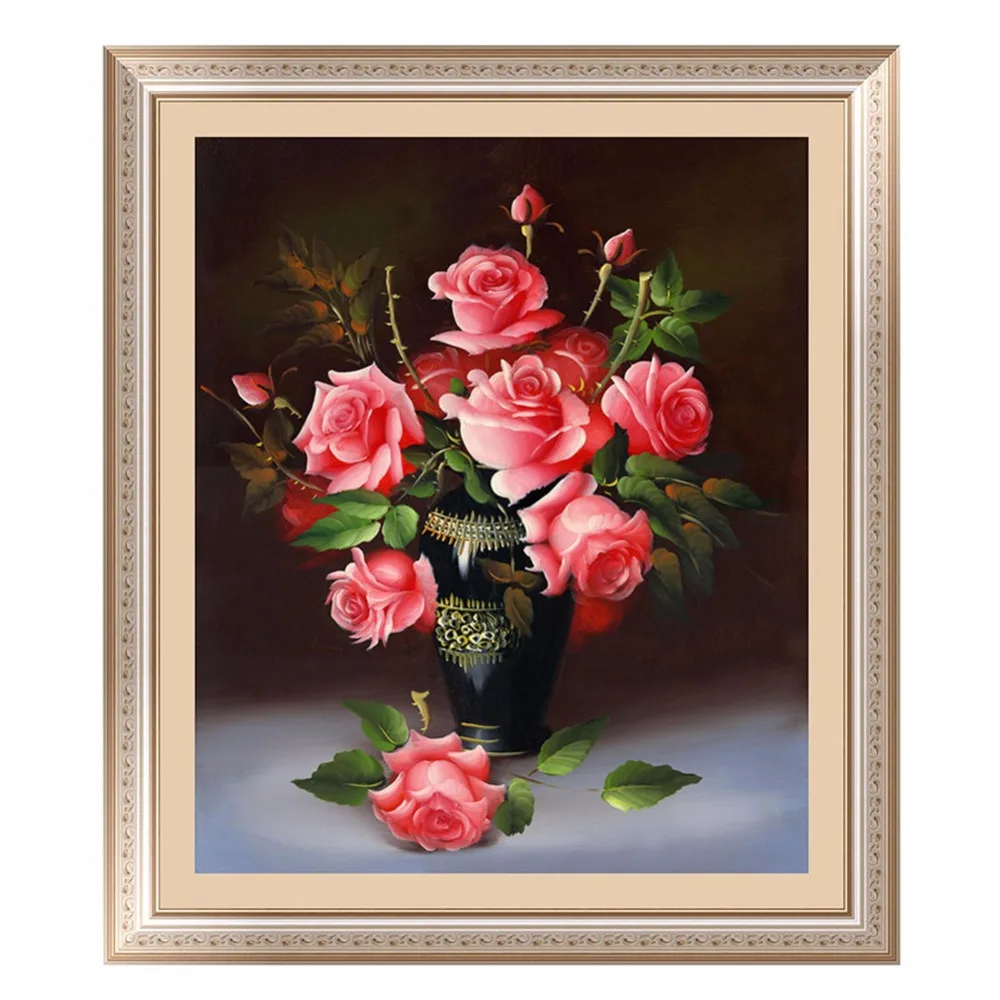 

Diamond Embroidery 5D DIY Diamant Painting Rose Flower Home Decoration Round Diamond Embroidery Mosaic Picture