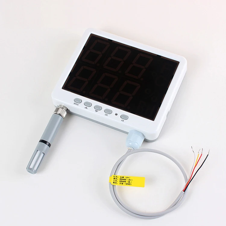 

Wall hung type humidity and temperature transmitter AS109 with Alarm Output control and RS 485,Humidity& temp sensor for control