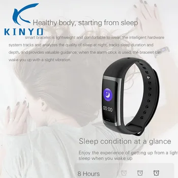 

Original Smart Bnad Wristband Waterproof Heart Rate Blood Oxygen Monitoring Bluetooth 4.0 Wristband Sports Band Call Reminder