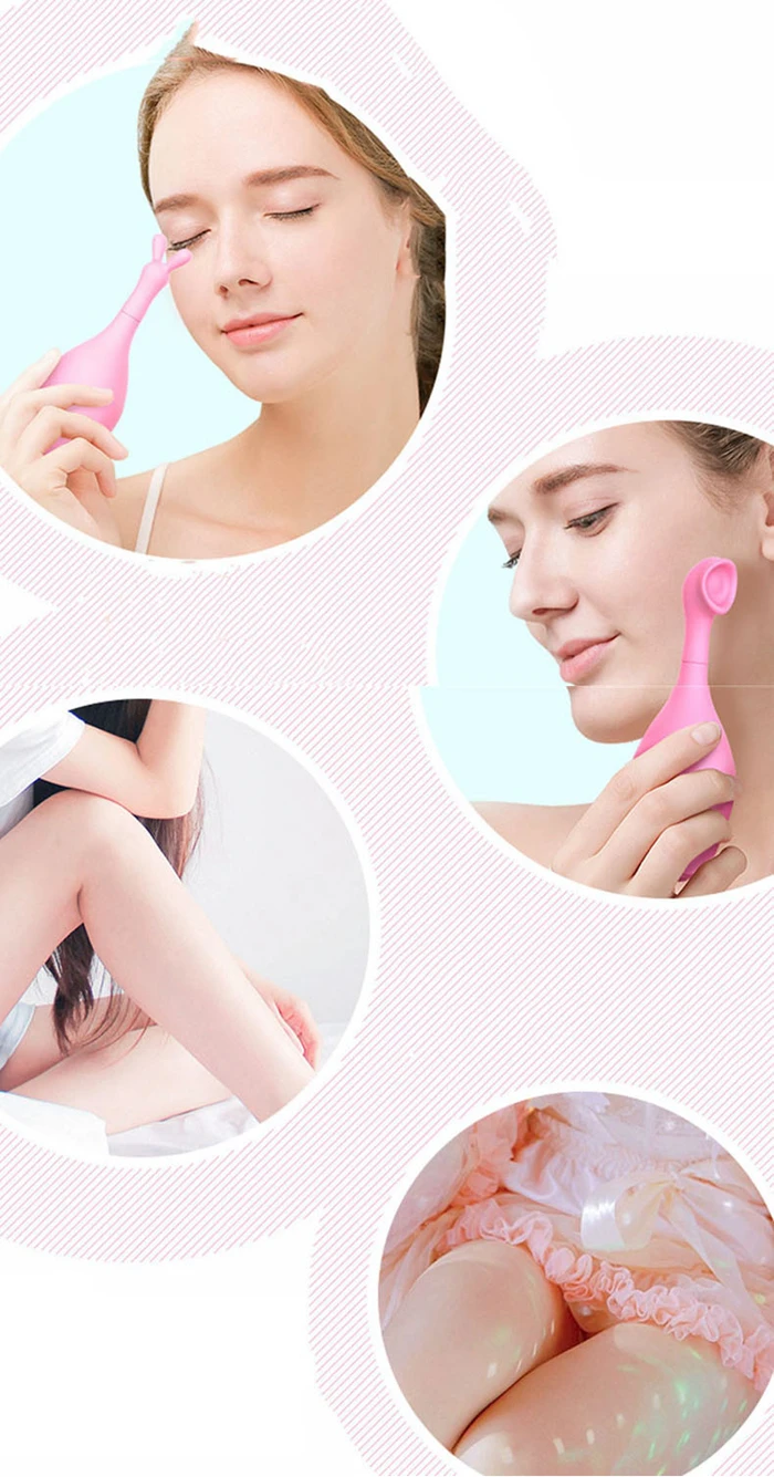5 Repaceable Heads Clitoral Vibrator Magnetic charging Multi-Head Converter Clitoris G-Spot Stimulator Sex toys for women10