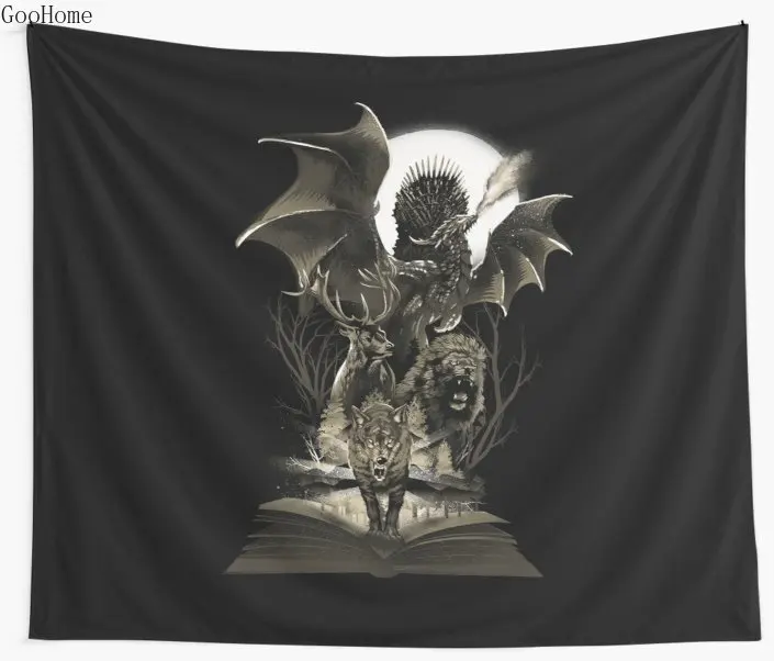 

Book of Kingdoms Game Of Thrones Wall Tapestry Cover Beach Towel Throw Blanket Picnic Yoga Mat Home Decoration