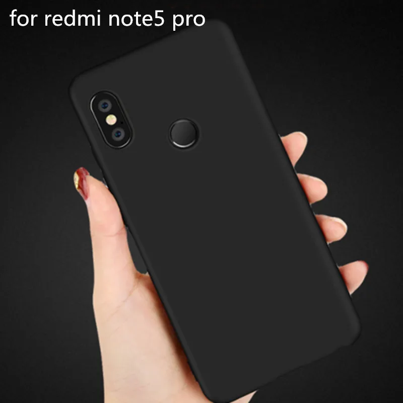 Soft Thin Case for XIAOMI redmi note 5pro TPU silicon Back cover Protect phone case For xiaomi 5 (black) |