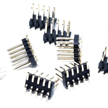 

100 pcs 2x5 P 10 Pin 1.27 mm Male PCB Header Dual row Straight PCB SMT male Pin Headers gold flash Rohs Lead free