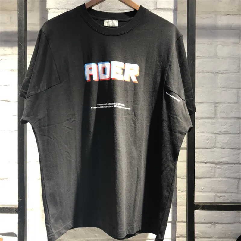 

2019 Ader T Shirts Letter 3D Printing Couple Lovers Cotton Ader error Tees High Quality 2019 Fashion Adererror T-Shirts